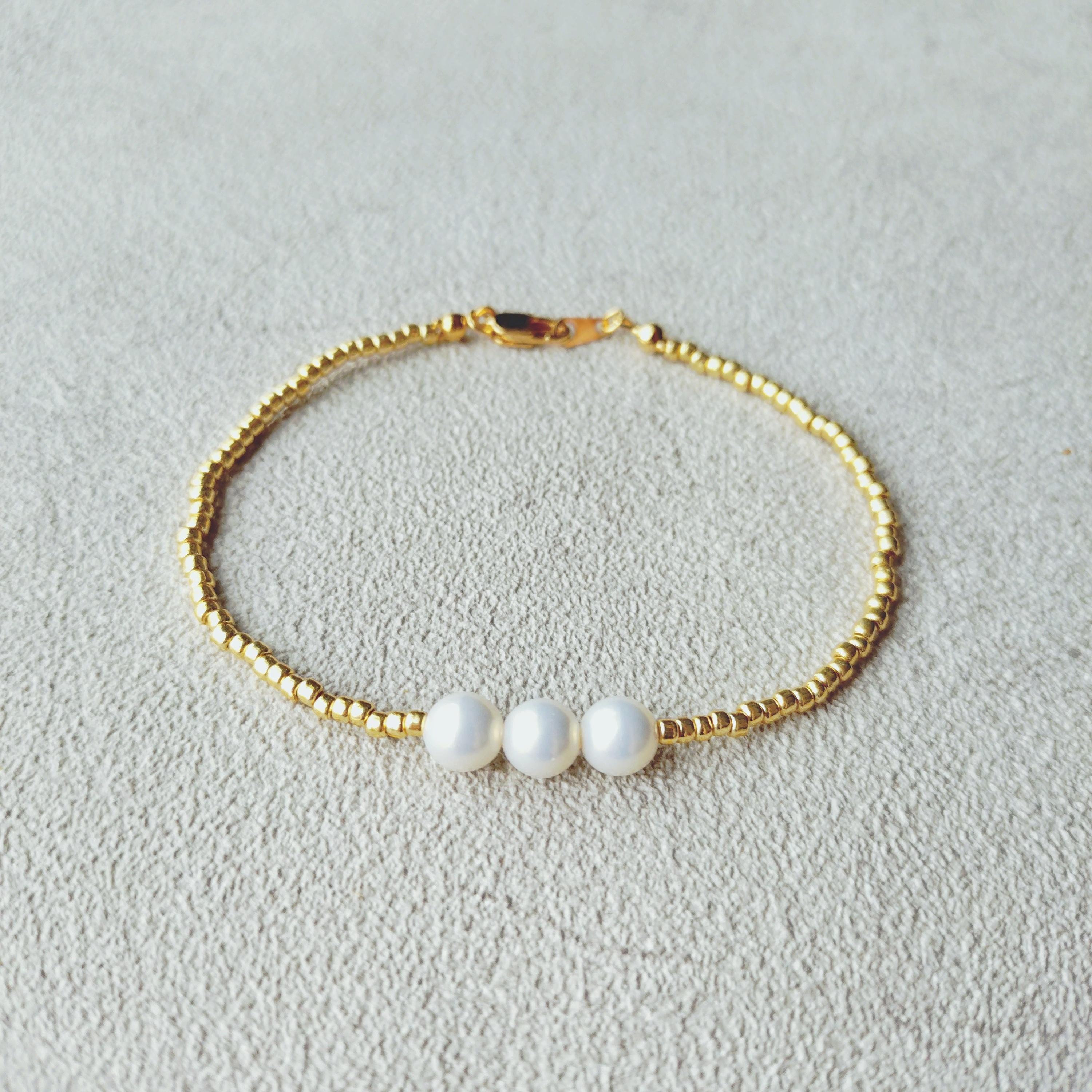 Beads Bracelet（6mmパール）